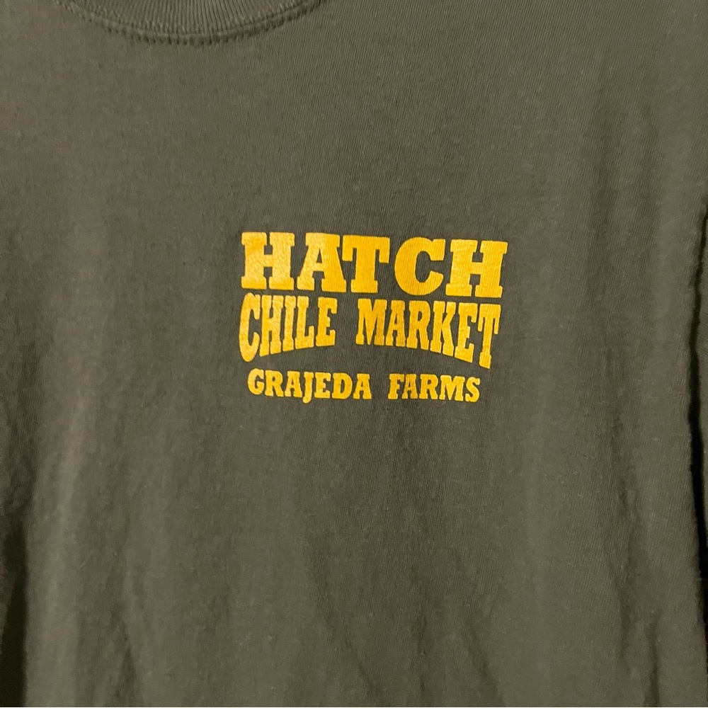 Green Short Sleeve Hatch Chili Tee Shirt, Size Medium - Picture 3 of 6